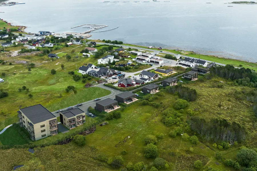 Illustrasjon av leiligheter og enebiliger